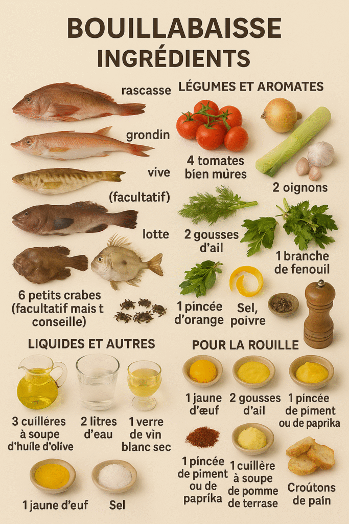Recette de la Bouillabaisse