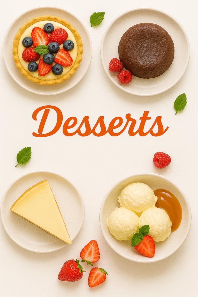 Recettes de desserts