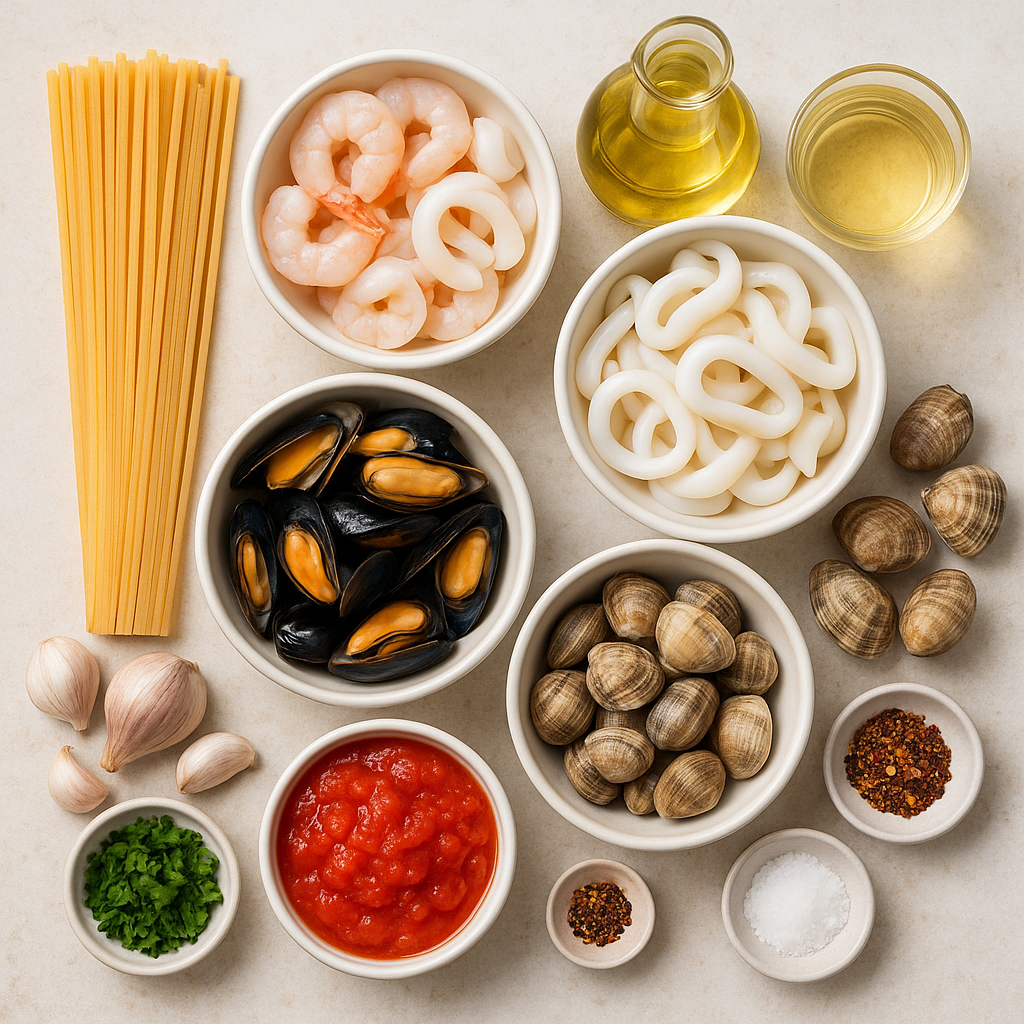 pâtes aux fruits de mer