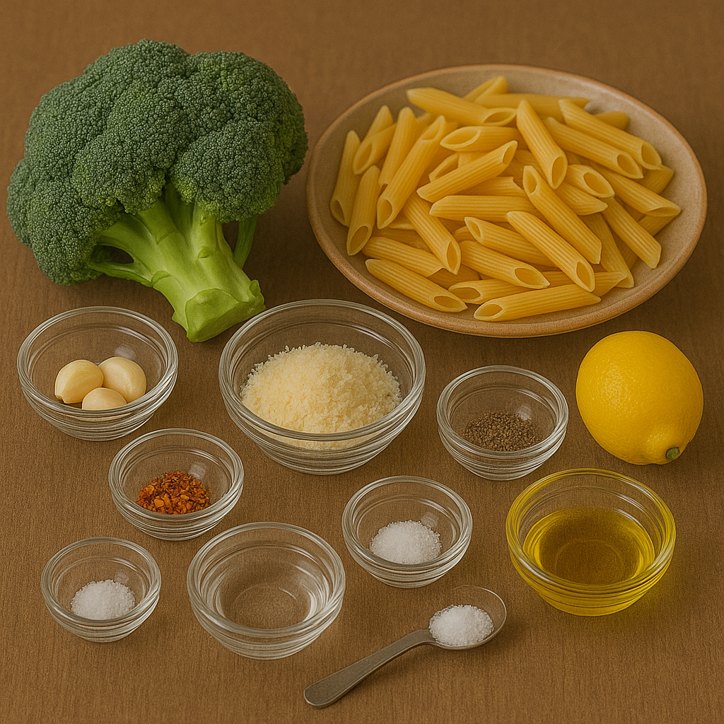 Pâtes au brocoli et parmesan